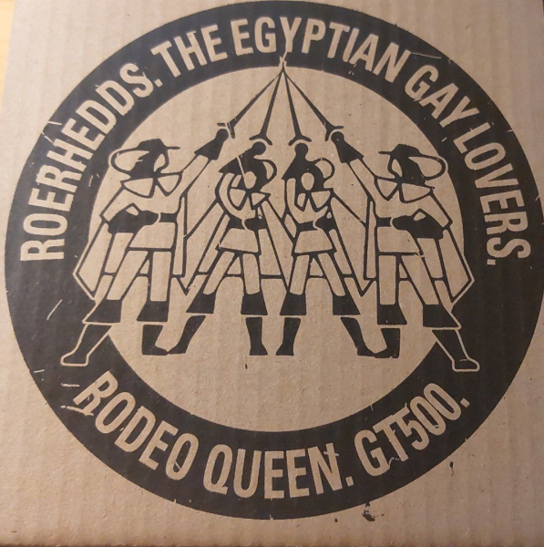 Egyptian Gay Lovers Vs. GT 500 Vs. Roerhedds Vs. Rodeo Queen – Split 7" schwarzes Cover